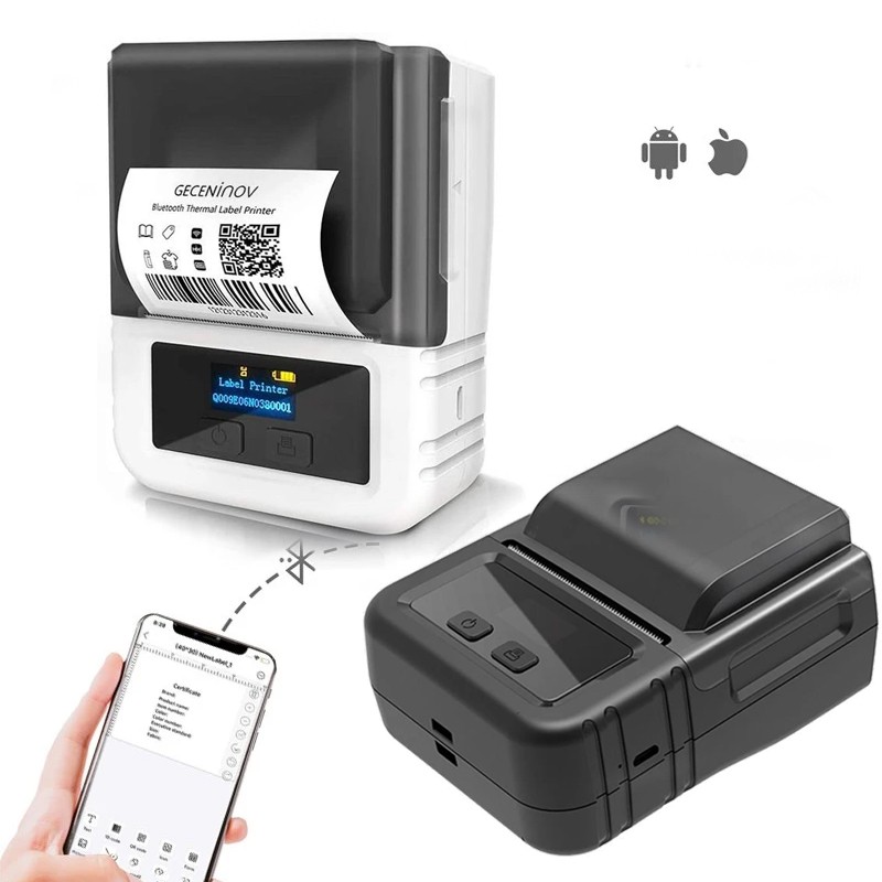 Imprimanta termica mobila, 57 mm, Bluetooth, Windows, Android, iOS, 203DPI Negru - imagine 13